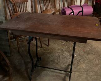 Iron Base Table
