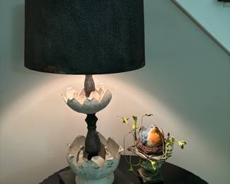 Love this petal lamp - unique. approx 27"