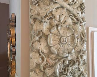 Concrete Work of Art from Van Liew's of Kansas City. 58"X28".  Will require assistance to remove. Very heavy.