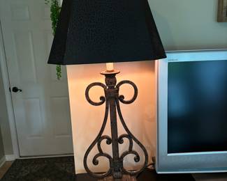 Another great iron lamp with black shade