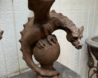 Multiple dragons of all sizes, Iron and Concrete.