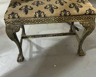 Fluer De Lies  Bench.  one side cloth needs to be reattached