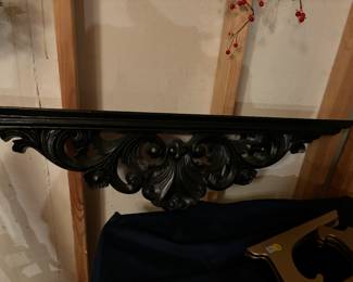 Victorian style Black Shelf