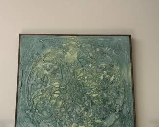 Another beautiful metal with plaster finish artwork. 36"X34"