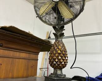 Pine Cone Oscillating van with open carriage.  Also have a matching Floor Lamp indoor/outdoor