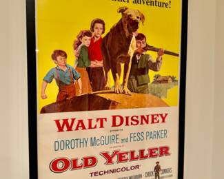 Original Old Yeller movie poster