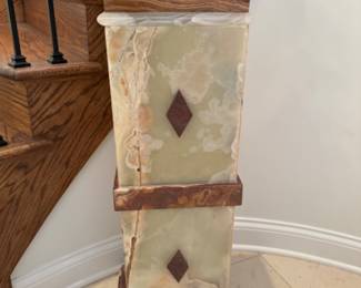 Onyx Pedestal  40.5"h x 14.5" square