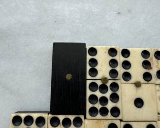 Antique bone dominos
