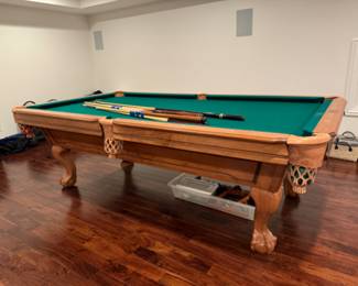 Gandy 9' pool table available for pre-sale now - must be professionally removed
