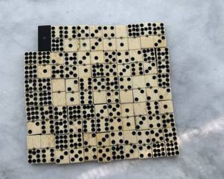 Antique bone dominos