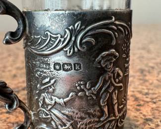 English sterling mini cordial cups