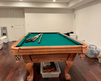 Gandy 9' pool table available for pre-sale now - must be professionally removed