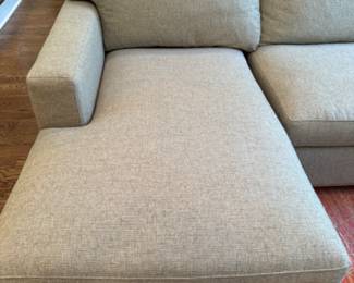 Crate and Barrel sectional sofa   32"h x 11' long x 68"d   