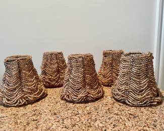 Vintage beaded shades