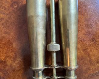Antique brass binoculars