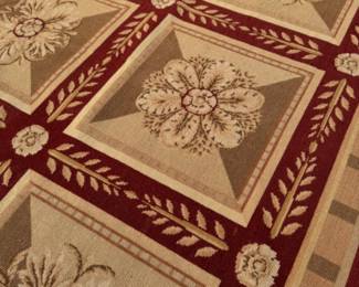 'Needlepoint rug 6'8" x 9'