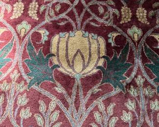 6' x 9' William Morris-style rug