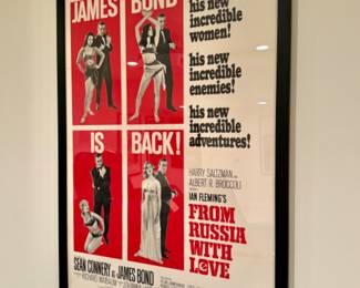 Original James Bond From Russia With Love movie poster