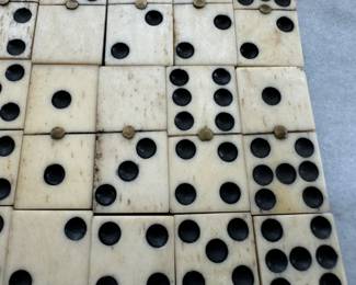 Antique bone dominos