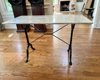 French bistro table    30"h x 47"long x 23.5"d