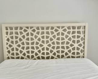 West Elm Moroccan queen bed