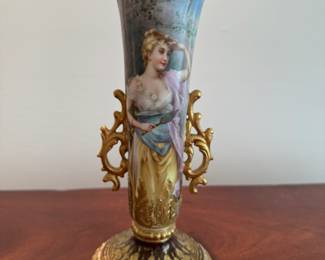 Antique Vienna Beehive vase - repaired