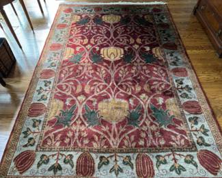 6' x 9' William Morris-style rug