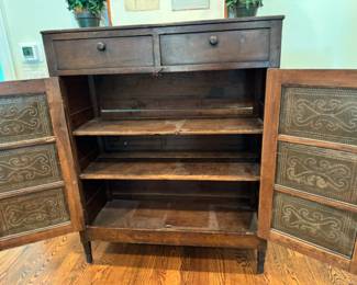 Antique pie safe  51.5"h x 42.5"w x 17"d