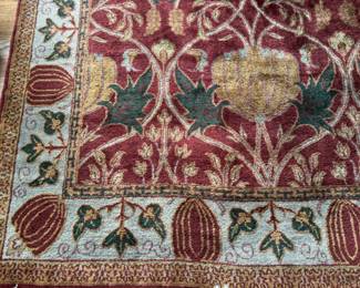 6' x 9' William Morris-style rug