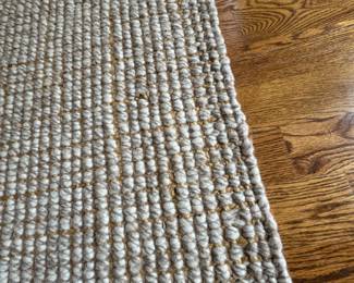 Pottery Barn chunky wool & jute rug   8' x 10'
