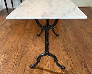 French bistro table    30"h x 47"long x 23.5"d