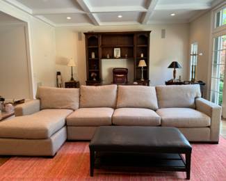 Crate and Barrel sectional sofa   32"h x 11' long x 68"d                                                         