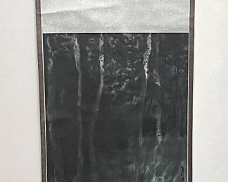 Chinese Hand Painted Scroll, Signed 