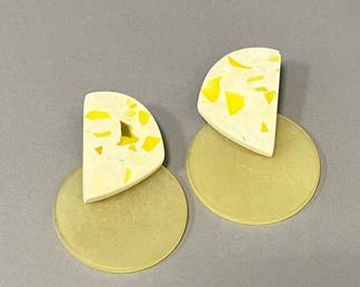 Modernist Lucite Earrings by Jim McCullough 