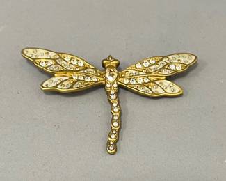 Jay Strongwater Dragonfly Brooch 