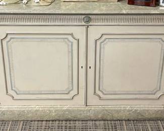 Long Hand Painted Credenza Sideboard