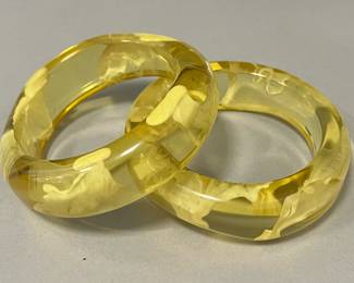 Pair of Lucite Bracelets 