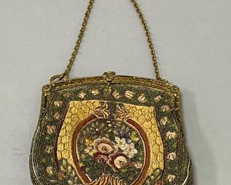 Vintage Embroidered and Beaded Purse