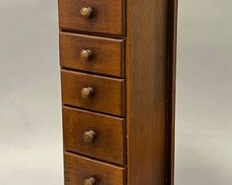 Vintage 6 Drawer Hanging Spice Cabinet 