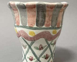 Vintage MacKenzie Childs Hand Painted Tumbler