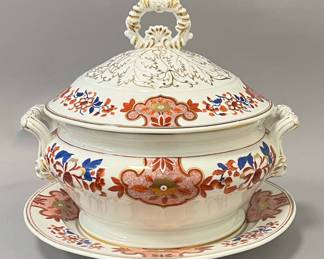 Antique English Three Piece Tureen, Circa Early 19th Century 