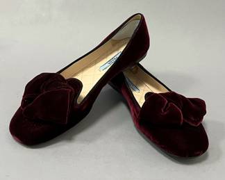 Prada Velvet Flats