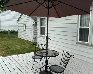 Wrought iron patio set