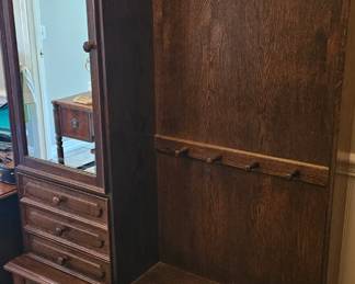 Antique mirrored cabinet