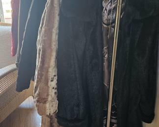 Rack of coats and jackets