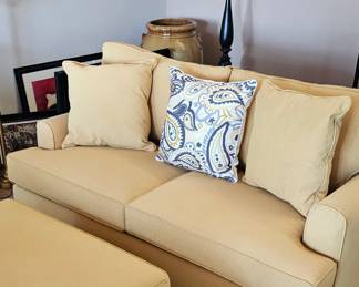 Sofa and love seat with ottoman