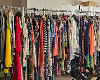Racks of Ladies clothing