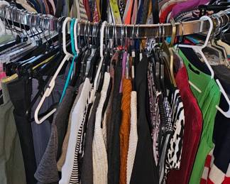 Clothing on rack $4 each