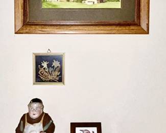 Vintage picture, German decanter (hat comes off) (SOLD), Germany small shot mugs