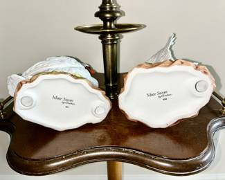 Mute Swan porcelain figurines by Andrea, bottom view